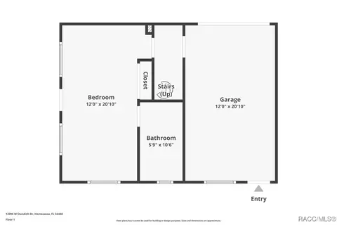Floorplan - 12396 W Standish Dr, Homosassa, FL 34448 photo 1 of 2
