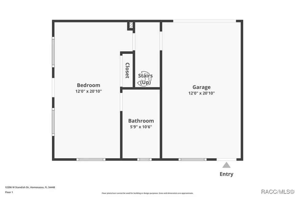 Floorplan - 12396 W Standish Dr, Homosassa, FL 34448 photo 1 of 2