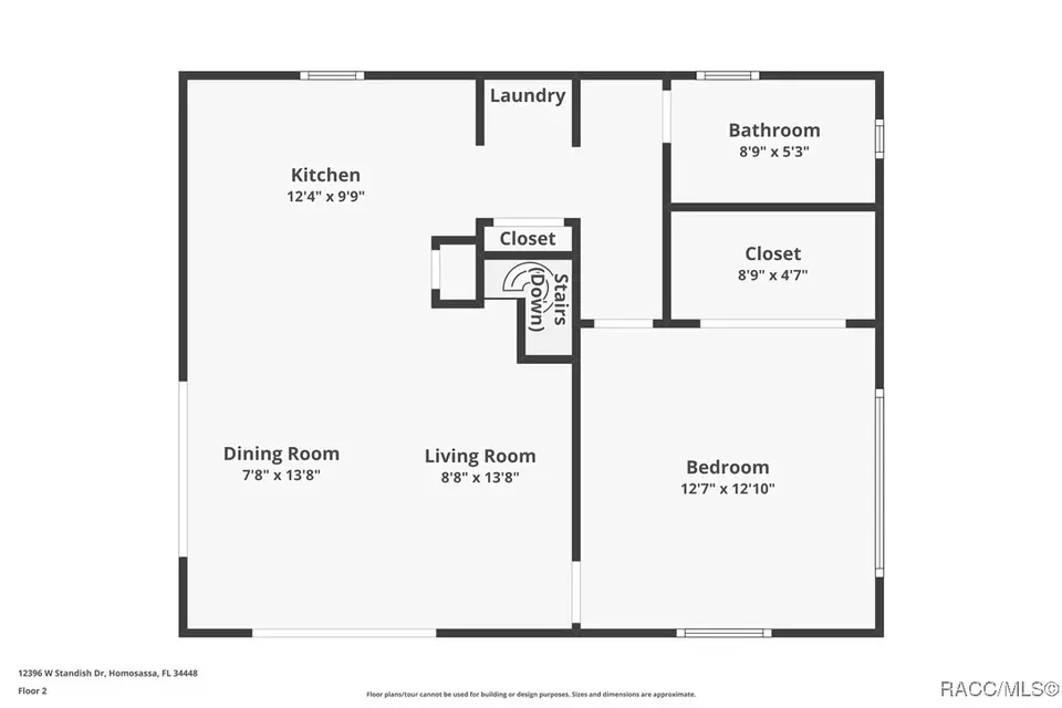 Floorplan - 12396 W Standish Dr, Homosassa, FL 34448 photo 2 of 2