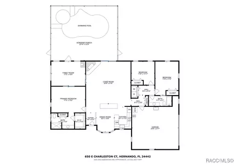 Floorplan - 650 E Charleston Ct, Hernando, FL 34442 photo 1 of 1