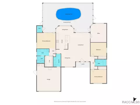 Floorplan - 1189 S Fieldview Loop, Lecanto, FL 34461 photo 1 of 1