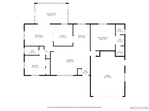 Floorplan - 7150 N Whippoorwill Ter, Hernando, FL 34442 photo 1 of 1