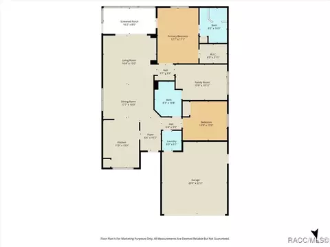 Floorplan - 906 W Silver Meadow Loop, Hernando, FL 34442 photo 1 of 1
