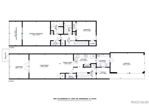 Floorplan - 186 E Glassboro Ct #4B, Hernando, FL 34442 photo 1 of 1