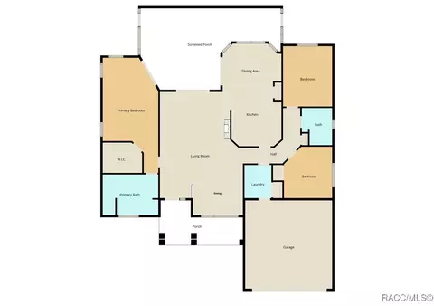 Floorplan - 3542 N Chandler Dr, Hernando, FL 34442 photo 1 of 1