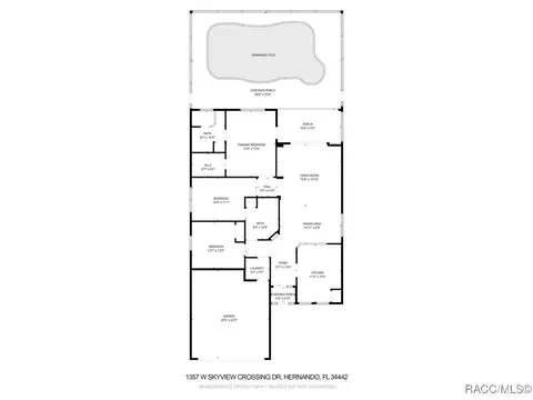 Floorplan - 1357 W Skyview Crossing Dr, Hernando, FL 34442 photo 1 of 1