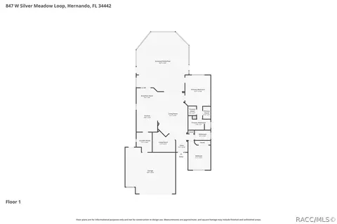 Floorplan - 847 W Silver Meadow Loop, Hernando, FL 34442 photo 1 of 1