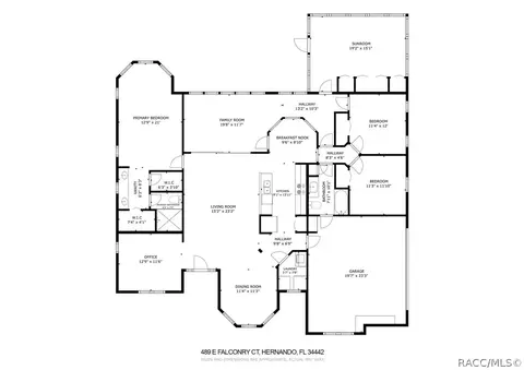 Floorplan - 489 E Falconry Ct, Hernando, FL 34442 photo 1 of 1