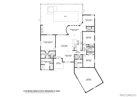 Floorplan - 114 W Mickey Mantle Path, Hernando, FL 34442 photo 1 of 1