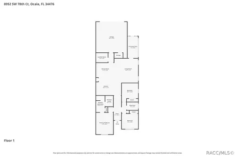 Floorplan - 8952 SW 78th Ct, Ocala, FL 34476 photo 1 of 1