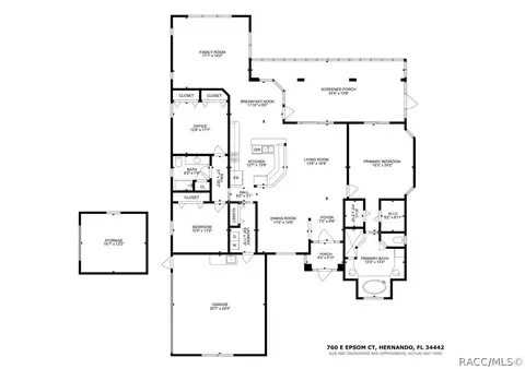Floorplan - 760 Epsom Ct, Hernando, FL 34442 photo 1 of 1