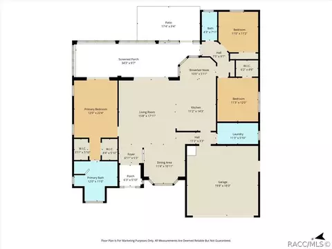 Floorplan - 1131 S Softwind Loop, Lecanto, FL 34461 photo 1 of 1