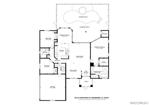 Floorplan - 612 E Hartford St, Hernando, FL 34442 photo 1 of 1