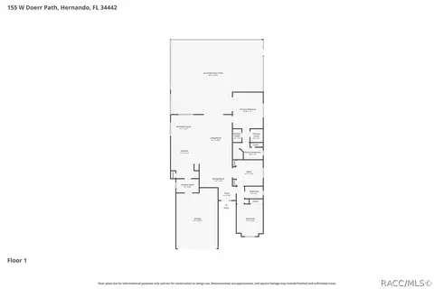 Floorplan - 155 W Doerr Path, Hernando, FL 34442 photo 1 of 1