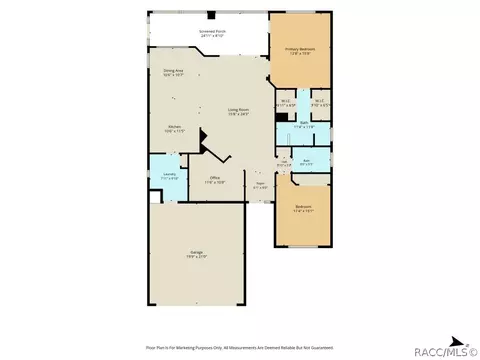 Floorplan - 984 W Silver Meadow Loop, Hernando, FL 34442 photo 1 of 1