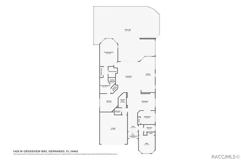 Floorplan - 1426 W Crossview Way, Hernando, FL 34442 photo 1 of 1