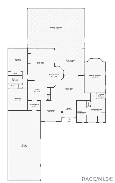 Floorplan - 1611 N Dimaggio Path, Hernando, FL 34442 photo 1 of 1