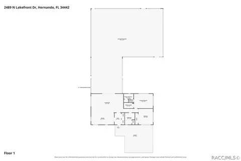 Floorplan - 2489 N Lakefront Dr, Hernando, FL 34442 photo 2 of 3