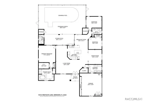 Floorplan - 1610 E Westgate Ln, Hernando, FL 34442 photo 1 of 1