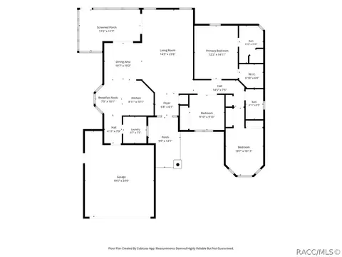 Floorplan - 3968 E Arbor Lakes Dr, Hernando, FL 34442 photo 1 of 1
