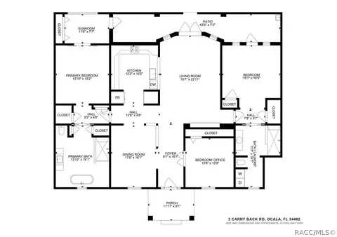 Floorplan - 3 Carry Back Rd, Ocala, FL 34482 photo 1 of 1