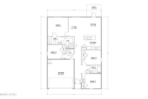 Floorplan - 2072 Apollo Dr, Chipley, FL 32428 photo 1 of 1
