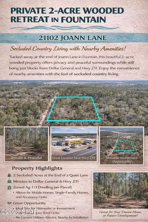 21102 Joann Ln, Fountain, FL 32438