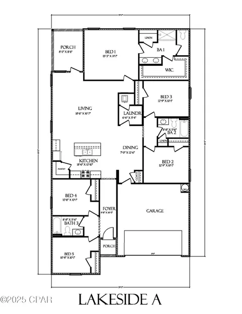 Floorplan - 2152 Shenandoah Blvd, Chipley, FL 32428 photo 1 of 1
