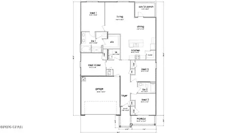 Floorplan - 2276 Walkerton Dr, Chipley, FL 32428 photo 1 of 1
