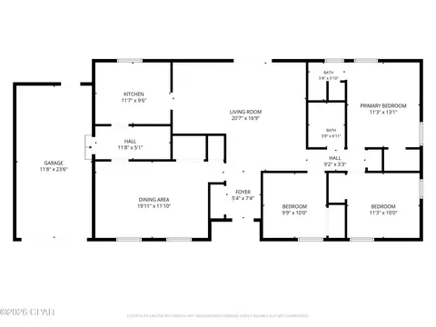 Floorplan - 760 Brown St, Chipley, FL 32428 photo 1 of 2