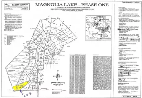 Lot 4 Magnolia Lake Drive #4, Defuniak Springs, FL 32433