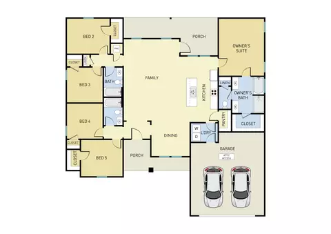 Floorplan - 2809 Blackbird Ct, Crestview, FL 32539 photo 1 of 1