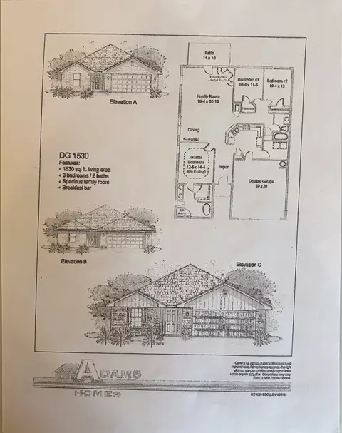 Floorplan - 232 Baycliff Dr, Crestview, FL 32536 photo 1 of 1