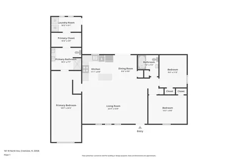 Floorplan - 161 W North Ave, Crestview, FL 32536 photo 1 of 1
