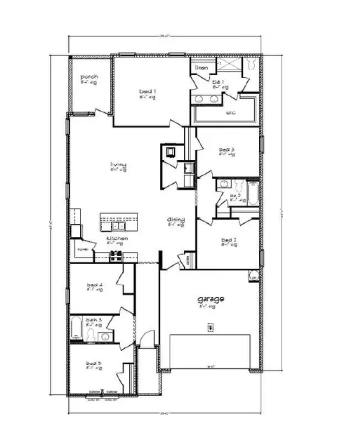 Floorplan - 9724 Dutton Ln, Milton, FL 32583 photo 1 of 1