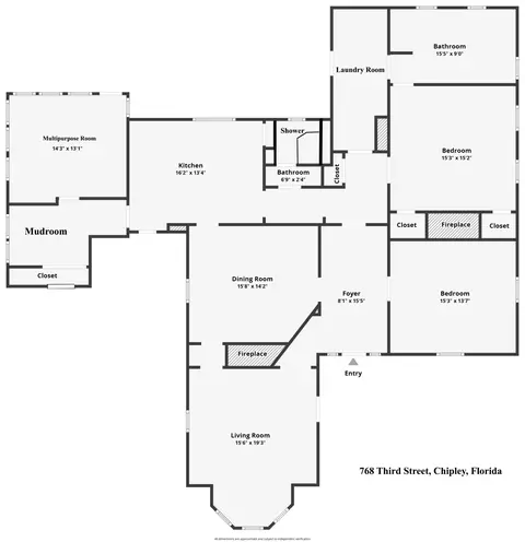 Floorplan - 768 3rd St, Chipley, FL 32428 photo 1 of 3