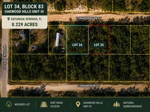 lot34 E Snapdragon St, Defuniak Springs, FL 32433