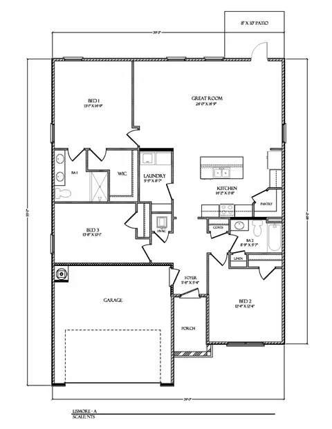 Floorplan - 67 Dockside Rd, Freeport, FL 32439 photo 1 of 1