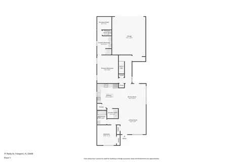 Floorplan - 71 Nelly St, Freeport, FL 32439 photo 2 of 3