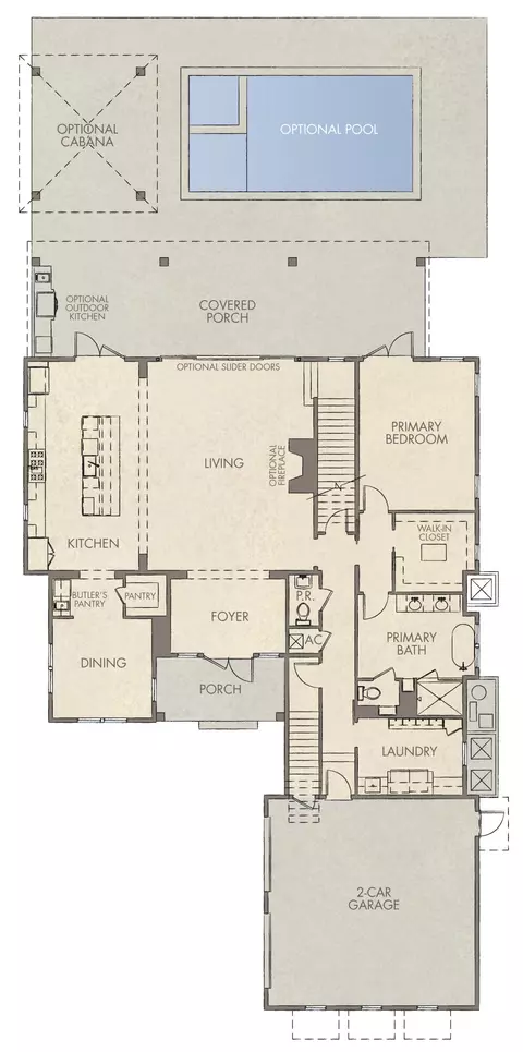Floorplan - 278 Pollard Cv E #LOT 122, Watersound, FL 32461 photo 1 of 2