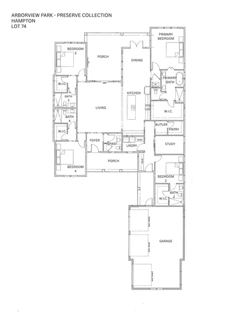 Floorplan - 116 Hutton Cv #LOT 58, Watersound, FL 32461 photo 1 of 1