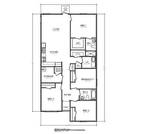 Floorplan - 4370 Damselfly Dr, Milton, FL 32583 photo 1 of 1