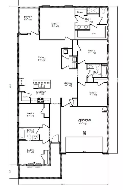 Floorplan - 6572 Stonefly Dr, Milton, FL 32583 photo 1 of 1