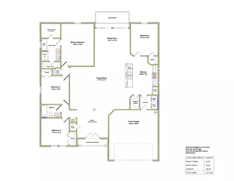 Floorplan - 465 Scooter Cv, Crestview, FL 32539 photo 1 of 1