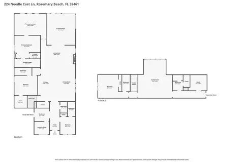 Floorplan - 224 Needle Cast Ln, Watersound, FL 32461 photo 4 of 6