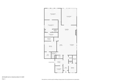 Floorplan - 224 Needle Cast Ln, Watersound, FL 32461 photo 1 of 6