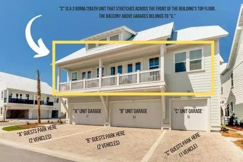 Exterior - 99 E Pine Lands Loop UNIT C, Inlet Beach, FL 32461 photo 10 of 11