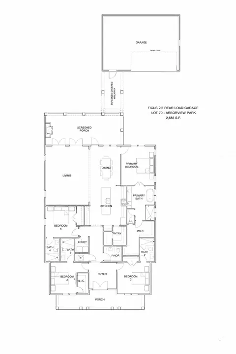 Floorplan - 143 Hutton Cv #LOT 70, Watersound, FL 32461 photo 1 of 1