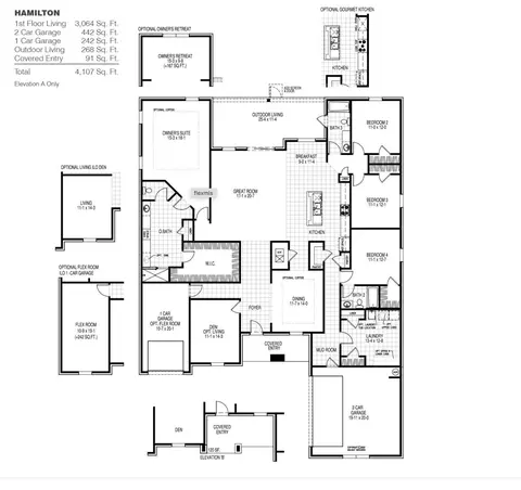 Floorplan - 59 S Bentgrass Rd, Freeport, FL 32439 photo 1 of 1
