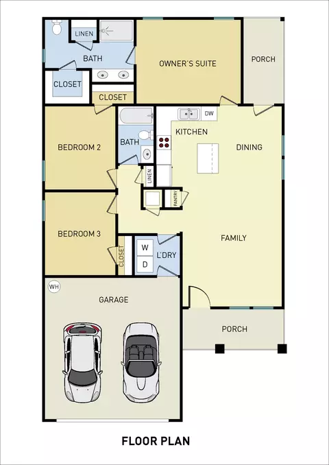 Floorplan - 2826 Blackbird Ct, Crestview, FL 32539 photo 1 of 1